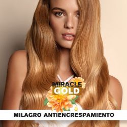 Mascarilla antiencrespamiento cabellos gruesos Miracle Gold (300 ml) Tahe