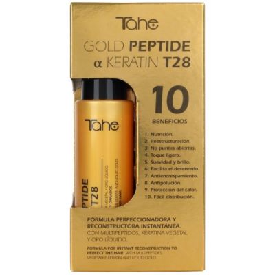 Suero de queratina con péptido T 28 para cabellos dañados y débiles (100 ml) Tahe