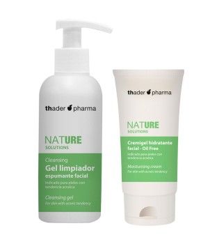 Set de espuma limpiadora e hidratante para eliminar el acné (200+50 ml) TH Pharma